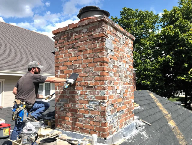 Completed chimney rebuild by The Hammocks Chimney Sweep in The Hammocks, FL