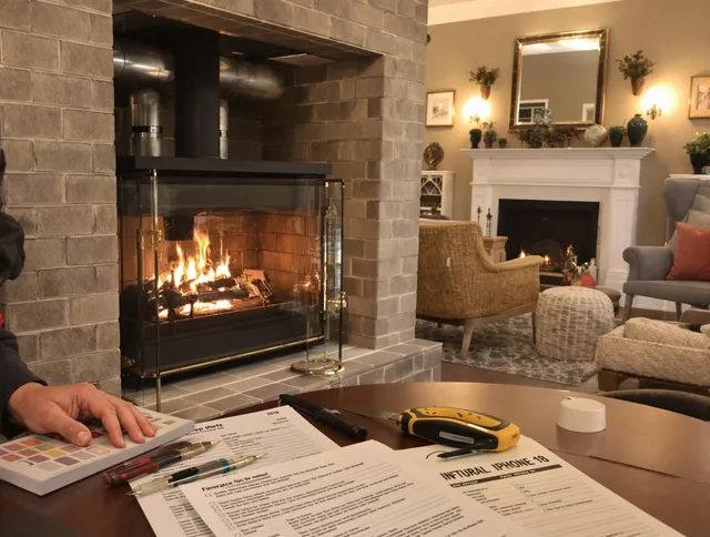 The Hammocks Chimney Sweep verifying fireplace safety measures in The Hammocks, FL